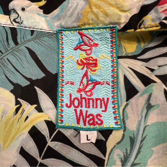 Johnny Was Solomio Tropical-Print Kimono Size Large - Picture 4 of 4